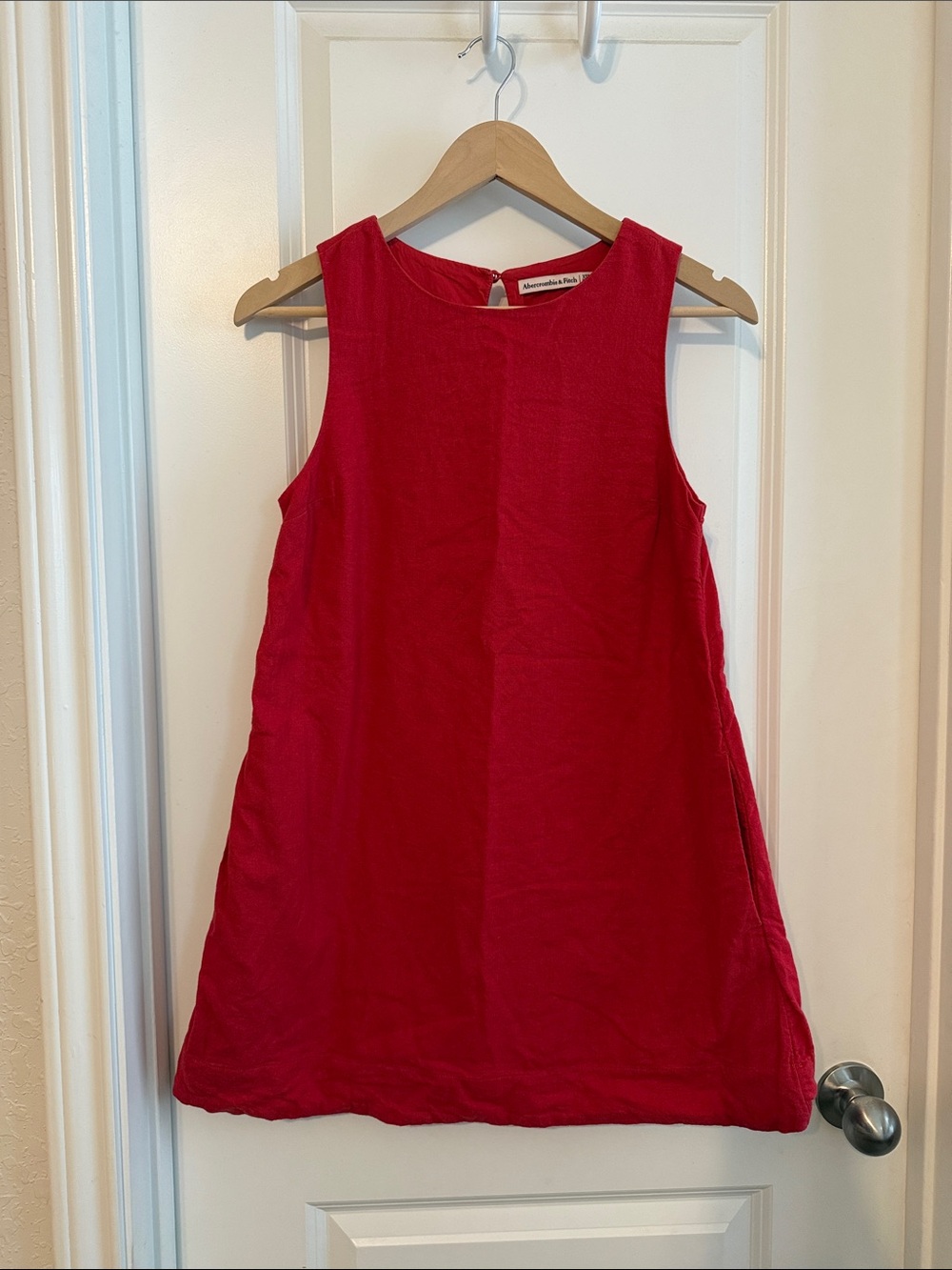 Abercrombie & Fitch Red Sleeveless A-Line Tunic